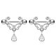 thumbnail image 5 of Qarigey Anillos para pezones, falso a la moda, práctico, duradero, resistente al desgaste, joyas de pedante para vestirse de plata Type2 NO2 Qarigey CBP221428, 5 of 5