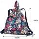 thumbnail image 2 of Drawstring Bag Backpack Lightweight Waterproof Drawstring Bag, Foldable Gym Bag for Shopping Trips, Suitable for Women, Men(Flowers), 2 of 5