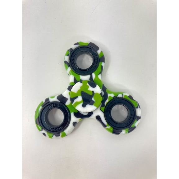 Green Camou Print Hand Spinner