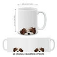 thumbnail image 4 of WIRESTER 11 Oz Ceramic Tea Cup Coffee Mug, Brown White Shih Tzu Dog, 4 of 7