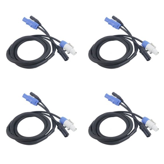 4X Powercon Cable Combination of Plug and XLR Signal Line for Light Power Connection Transit(A)