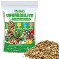 ZeeDix 4QT Horticultural Organic Vermiculite for Plants, Natural Soil Amendment Additive Growing Medium Vermiculite for Gardening Potted Plants Mushrooms Reptiles