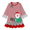 thumbnail image 1 of 2026 Christmas Kids Girls Dress for Baby Children Santa Claus Girl Lace Clothes Festival Red Costume Xmas Autumn Props 9M-6 Years, 1 of 5