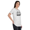 thumbnail image 2 of Inkmeso Womens Officially Vaccinated Funny Pro-Vaccine Crew Neck T-shirt Tops, 2 of 8