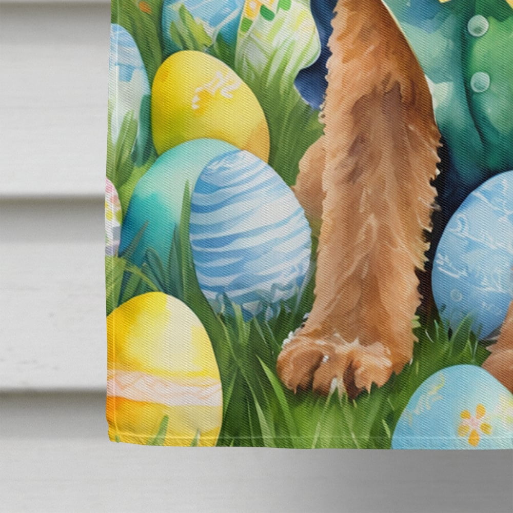 Airedale Terrier Easter Egg Hunt House Flag 28 in x 40 in