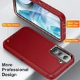 thumbnail image 6 of Rugged Shockproof Case for Samsung Galaxy S23 FE, [Military Grade Anti-Drop] Heavy-Duty Tough Hybrid Triple-Layers Protective Phone Case Cover for Samsung Galaxy S23 FE, Red, 6 of 8