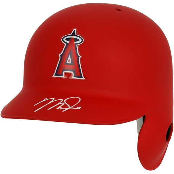 Mike Trout Los Angeles Angels Autographed Red Matte Batting Helmet - Fanatics Authentic Certified