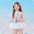 thumbnail image 5 of lnmuld Ballet Leotards for Girls Toddler Dance Ballet Leotard with Skirt Ballerina Dresses Tutu Outfits Flutter Sleeve Size:5-6 Years, 5 of 6