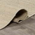thumbnail image 6 of Hauteloom Yallingup Natural Fiber Jute Living Room, Bedroom Area Rug - Sea Grass, Rattan Solid Carpet - Grey, Light Gray, Cream - 8'10" x 12', 6 of 10