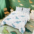 thumbnail image 2 of Manfei Cute Cartoon Dragon Animals Queen Comforter Set,Kawaii Cloud Stars Comforter Sets Queen,White Blue,Polkadot Reversible,3pcs,1 Comforter and 2 Pillowcases, 2 of 7