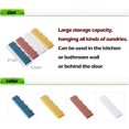 thumbnail image 2 of Juego de 4 ganchos de pared autoadhesivos para colgar abrigos, toallas, albornoces y llaves., 2 of 7