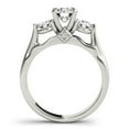 thumbnail image 2 of 14k Gold 3 Stone Prong Setting Diamond Engmt Ring 1 3/8 cttw SZ 5.5, 2 of 2