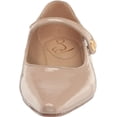 thumbnail image 2 of Sam Edelman Jene Chai Latte Mary Jane Button Vamp Strap Pointy Toe Low Heel Flat (CHAI LATTE, 9.5), 2 of 6