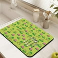 thumbnail image 3 of Green Tree Frog Coffee Maker Mat - Non-Slip Drying Mat for Espresso Machine, Frog Print Design, 3 of 7