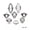 style 35(8pcs), variant on Womens Vintage Crystal Gems Boho Retro Midi Rings Finger Bands Ring Jewelry Set-style 24(13pcs)