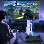 Cooling Fan for PS5 Slim, Gaming Console Horizontal Cooling Quiet Cooler Fan with LED Light Efficient Cooling System for PS5 Disc and Digital Edition