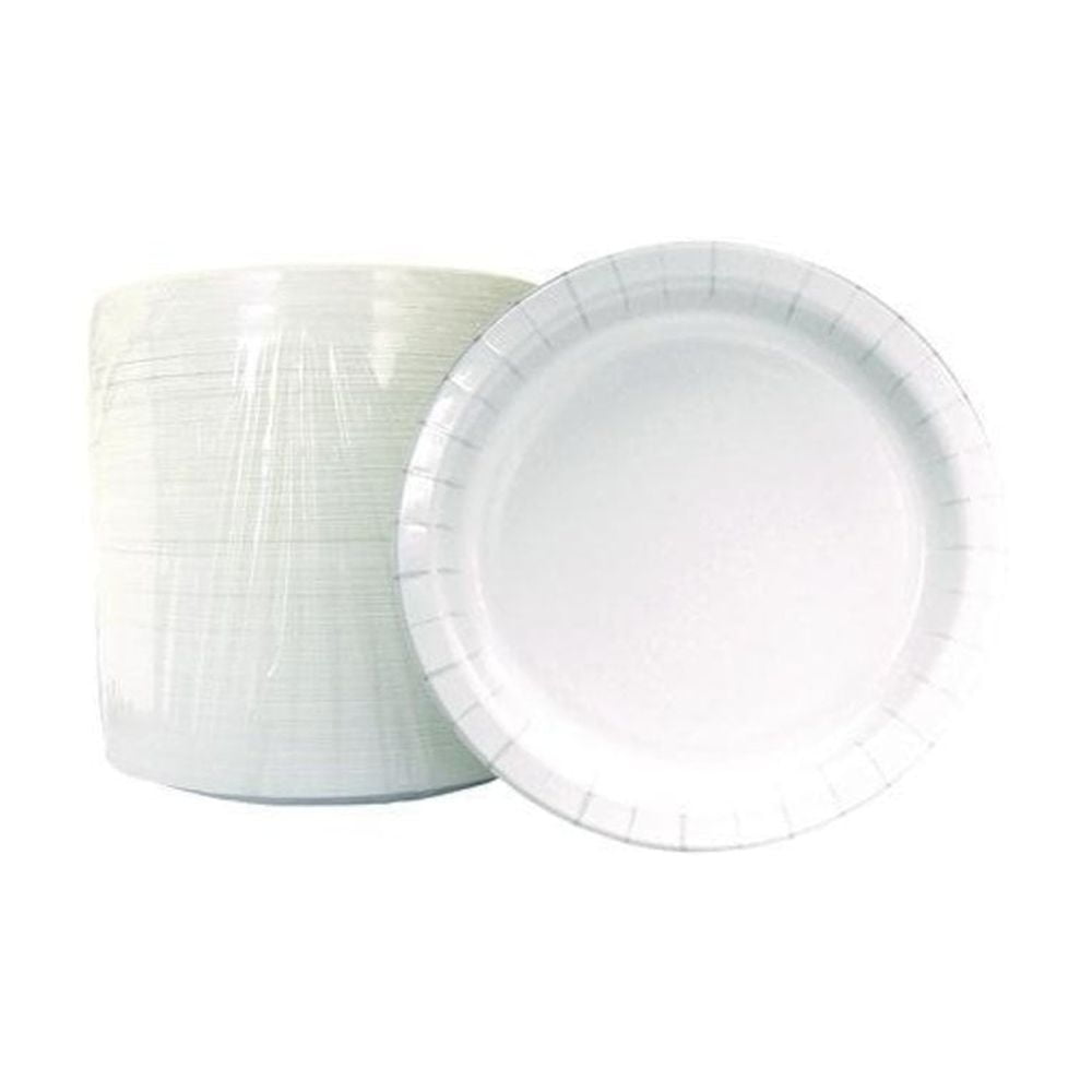 6 in. Paper Dinnerware Plate - White (1000/Carton)