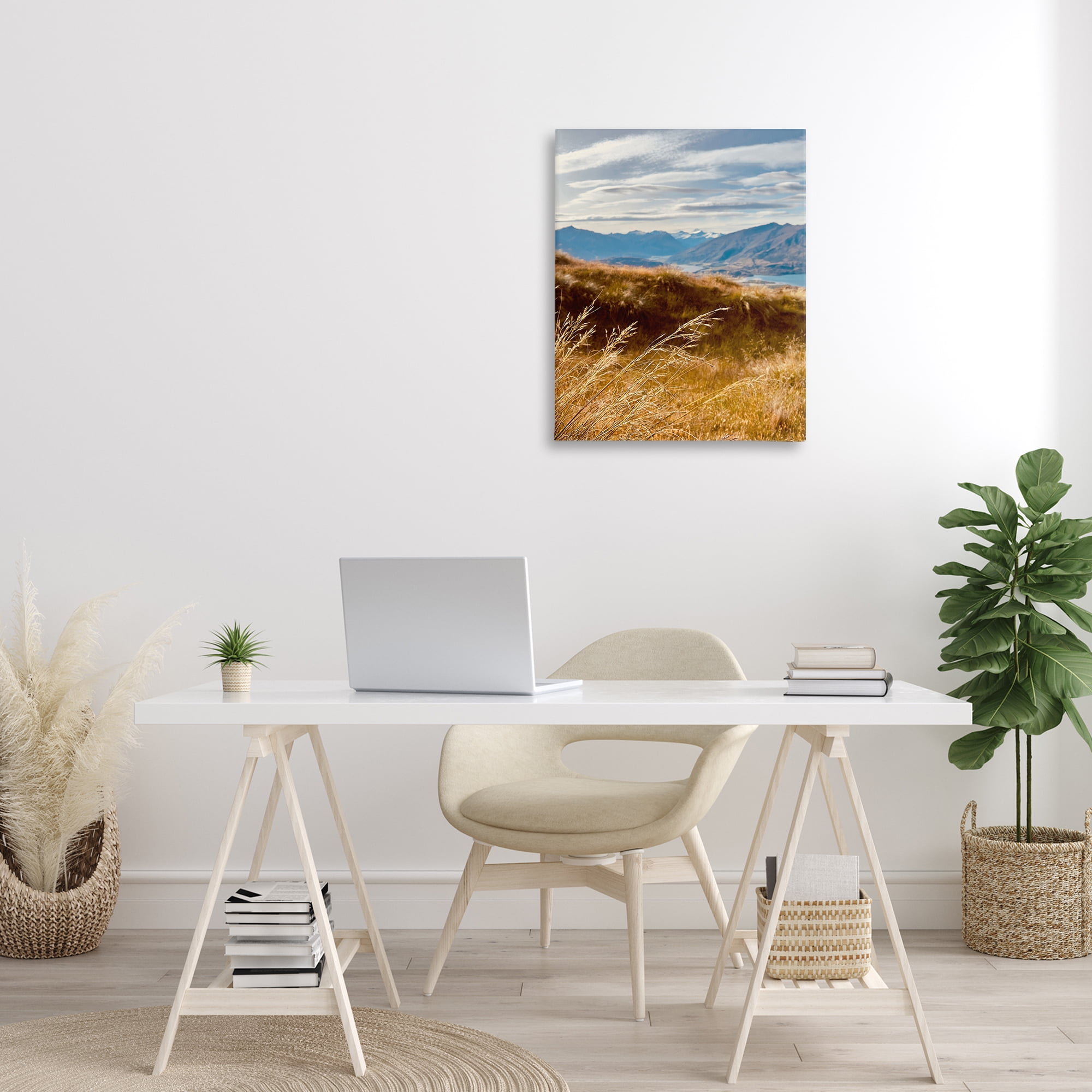 Stupell Industries Windblown Mountain Region Landscape Photography Gallery Wrapped Canvas Art Print Wall Art, 24 x 30