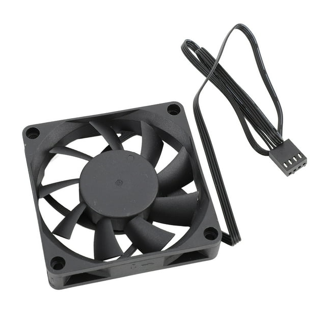 Ventilador De Caja De PC, Control Inteligente De Temperatura PWM Ventilador PWM Eficiente Rodamiento De Bolas Dual 7 Aspas Para El Hogar