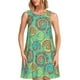 thumbnail image 1 of Fotbe Colourful Tie Dye Vestido de Verano sin Mangas para Mujer – Vestido Midi Línea A, Estilo Camiseta Floral, Vestido Playero Casual y Fluido, 1 of 7