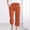 Orange, variant on SwiftWear Women's Plus Size Linen Cotton Capri Pants - Drawstring Waist Straight-Leg Capris with Pockets, Relaxed Fit Cropped Pants S-5XL