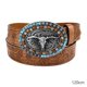 thumbnail image 2 of CHAO Cinturón vaquero con estampado retro punk y estilo western, hebilla vintage personalizada, correa para la cintura para pantalones de hombre, 120 cm, Kl2027, 2 of 5