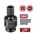 thumbnail image 2 of Powerbuilt 1/4-Inch Drive 1/4-Inch Universal Impact 6 Point Socket - 647210, 2 of 6