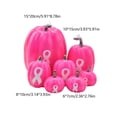 thumbnail image 2 of 7Pcs Simulation Pumpkin Ornament, Lifelike Hot Pink Pumpkin Model with Pink Ribbon, Funny Desktop Ornament for Fall Harvest Halloween Thanksgiving Decor, 2 of 6