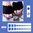 thumbnail image 1 of Diamond Shimmer Fake Toenails Fit Perfectly for Women's Toenails for Nail Technician Daily Use  Jelly Glue Model LF378, 1 of 8