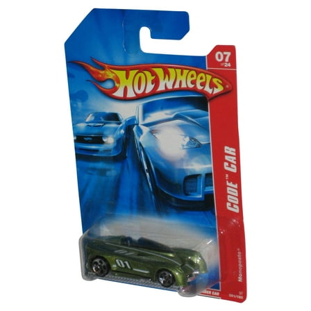 Hot Wheels Code Car Monoposto (2006) Mattel Green Toy Car 091/180