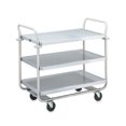 thumbnail image 1 of Vollrath 97168 3 Level Stainless Utility Cart w/ 500 lb Capacity, Raised Ledges, 1 of 1