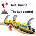 thumbnail image 4 of Juego de Tren Locomotora Que Funciona con Pilas para Vías de Tren de Madera, Conexión Magnética, Potente Juego de Tren Bala de Motor Compatible con Thomas, Brío, Melissa y Doug, Juguetes, 4 of 8