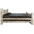 thumbnail image 7 of Montana Collection King Bed w/ Laser Engraved Bear Design, Clear Lacquer Finish, 7 of 7