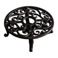 thumbnail image 1 of Rustic Cast Iron Teapot Warmer Tea Pot Stable Graceful Hollow Out for Balcony Patio Round, 1 of 9