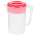 thumbnail image 4 of Red Plastic Pitcher with Lid for Home Use and Reusable Perfect for Cold or Hot Drinks 48 oz, 4 of 8