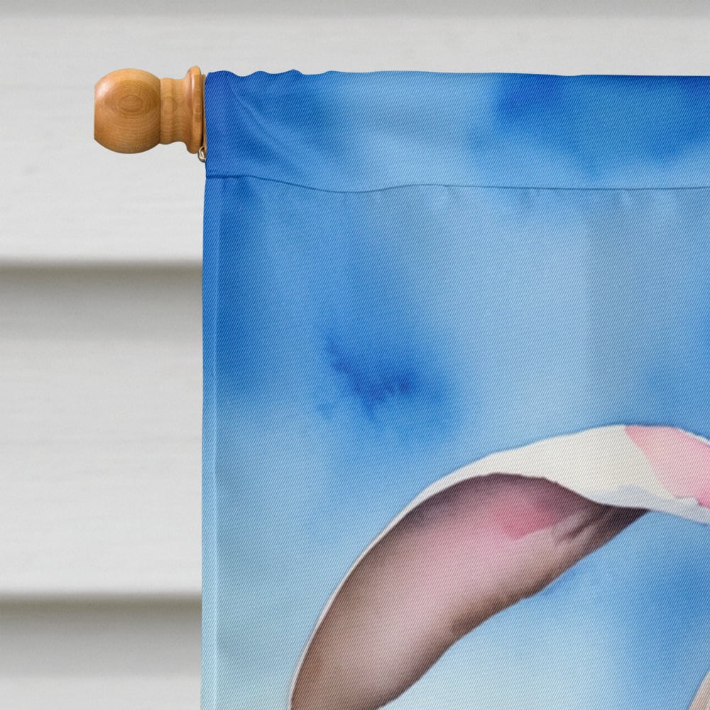 Weimaraner Easter Egg Hunt House Flag 28 in x 40 in
