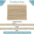 thumbnail image 2 of 10.94 Yards Tiny Lace Trim 0.2 Inch Wide Doll Mini Lace Trim DIY Craft Ribbon for Doll Clothes Sewing Craft Supplies and Gift Wrapping Decorations Golden, 2 of 5