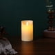 thumbnail image 2 of Velas de batería LED parpadeantes sin llama: juego de 3 luces de imitación falsas operadas por pilares de cera real de marfil con control remoto y temporizador, 2 of 5
