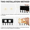 thumbnail image 3 of Stylish Acrylic Key Holder Wall Mount small shelf with hooks Decorative & Functional for Home Organization Pumpkins and Autumn Leaves, 3 of 6