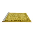 thumbnail image 2 of Ahgly Company Machine Washable Indoor Round Persian Yellow Traditional Area Rugs, 5' Round, 2 of 4