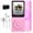 Pink, variant on MP3 Player, Music Player with 16GB Micro SD Card, Build-in FM Radio/Video Play/Voice Recorder/E-Book Reader, Supports up to 128GB, Sky blue