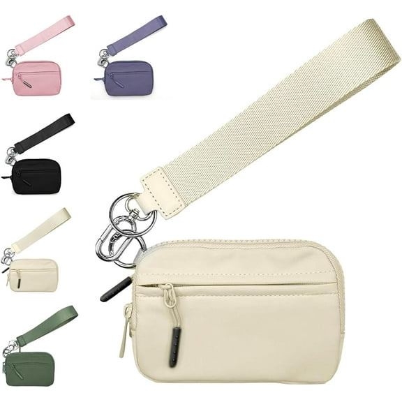 Tingzi The Iris' Wallet 2nd Gen, Iris Pouch Wristlet, Wristlet Wallets for Women, Zippered Card Case With Id Window/Hand strap