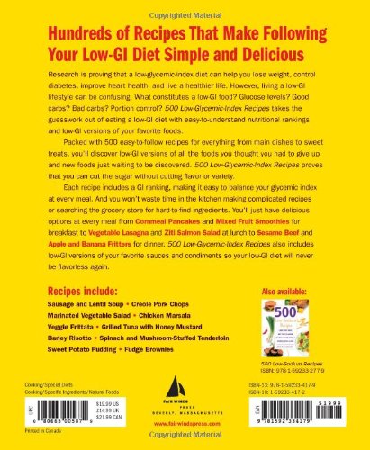 500 Low Glycemic Index Recipes : Fight Diabetes and Heart ...