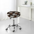 thumbnail image 5 of Butterfly skull Round Bar Stool Seat Covers, Elastic Round Chair Cover Stool Seat Slipcover Bar Stool Cushions Round Pad for 12-14 inch, 5 of 5