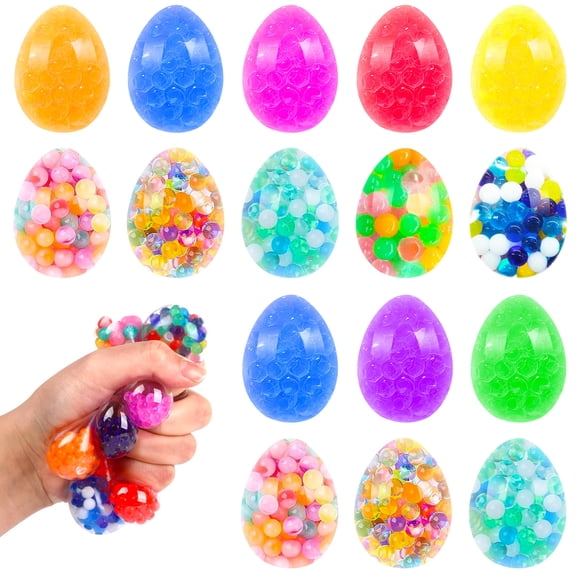 Easter Squeeze Toys, 2.5X1.75 In, Gel Filled, Sensory Squeeze Toys, Adult FidgetsforRelaxationandStress, Assorted Hues, 1 Pack