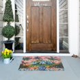 thumbnail image 5 of Yayeee Doormat for Inside 20"x32" Absorbent Low-Profile Washable Non-Slip Rubber Backed Entryway Rug, Blue Flowers, 5 of 8