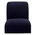 thumbnail image 2 of Fundas elásticas para sillas de comedor, fundas clásicas lisas para sillas, protectores de sillas Azul marino, 2 of 9