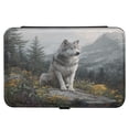 thumbnail image 2 of Leather Jewelry Box Travel Jewelry Storage Earrings Necklace Bracelet Watch Brooch Storage Gray Wolf, 2 of 8
