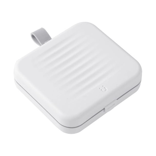 Advancent Kit de costura hilo de bordar portátil tijeras de aguja tejer caja de costura de emergencia cinta métrica enhebrador blanco Type2 NO2