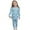 0-Blue582, variant on WOYY Toddler Girls Butterfly Outfits Long Sleeve Top Pants Sleepwear Set, Sizes 2-3T